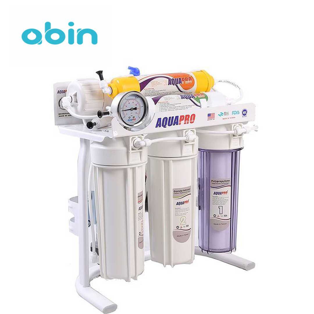 نماجانبی دستگاه تصفیه آب خانگی آکوا پرو (AQUA PRO) مدل RO6-67S1