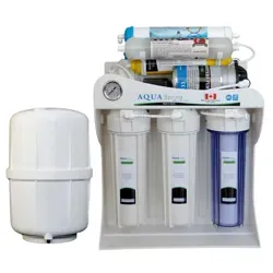 نمای روبرو دستگاه تصفیه آب خانگی آکوآ اسپرینگ (Aqua Spring) مدل RO - NF2800 با مخزن