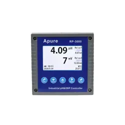 نمای روبرو ترانسمیتر و کنترلر آنلاین pH و ORP برند APURE مدل RP-3000