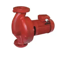 "نمای جانبی پمپ سیرکولاتور خطی سمنان انرژی 2 اینچ مدل A6 تک فاز، عکس محصول روی پس‌زمینه ساده"