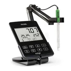 PH متر چند منظوره هانا (HANNA) مدل HI2020 با صفحه نمایش بزرگ و بدنه مشکی