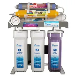 نمای نزدیک دستگاه تصفیه آب خانگی اس اس وی (SSV) مدل MaxSpring X910