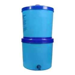 نمای روبرو دستگاه تصفیه آب ترافیل حذف آرسنیک برند واتسان WATSAN ابی رنگ لیبل بلور شده برای حفظ اطلاعات فنی