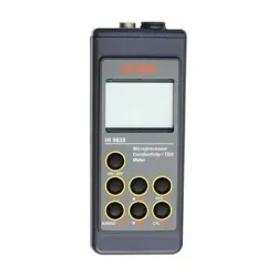 نمای ایستاده EC و TDS متر پرتابل هانا (HANNA) مدل HI9835 با پراب و نمایشگر بزرگ