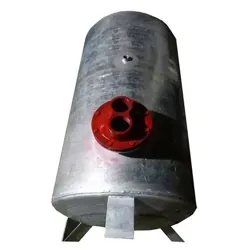 نمای مایل منبع کویل دار افقی 400 لیتری با ضخامت 5 میلی متر