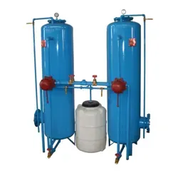 زاویه بالا فیلتر شنی فلزی رخشاب ظرفیت 26 متر مکعب در ساعت با دریچه و شیر کنترلی