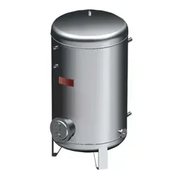 نمای جانبی منبع کویل دار 1000 لیتری با ضخامت 5 میلی متر و شیر کنترل