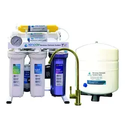 شمای روبرو دستگاه تصفیه آب خانگی زینود (Xinode) مدل AXT-105HB فیلتر ممبران فیلمتک