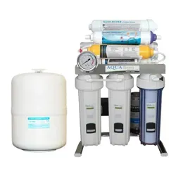 دستگاه تصفیه آب خانگی آکوآ اسپرینگ (Aqua Spring) مدل CHROME-AN9 همراه تانک آب