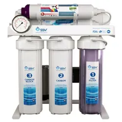 نمای روبرو دستگاه تصفیه آب خانگی اس اس وی (SSV) مدل SuperTec X630