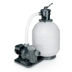 طرح کلی پکیج فیلتر شنی استخر IML مدل MEC-450-VT مخزن استوانه ای فایبرگلاس