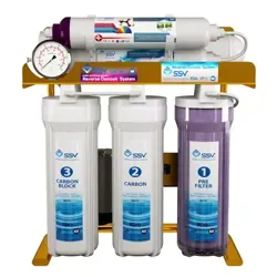 نمای روبرویی دستگاه تصفیه آب خانگی اس اس وی (SSV) مدل MaxGold X720