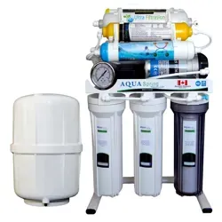 دستگاه تصفیه آب خانگی آکوآ اسپرینگ (Aqua Spring) مدل RO-AF1600 با مخزن آب بدون لیبل