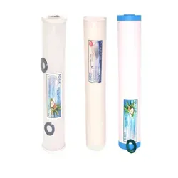 دید از بالا ست فیلترهای ۲۰ اینچ اسلیم CCK که سه کارتریج را نشان می‌دهد