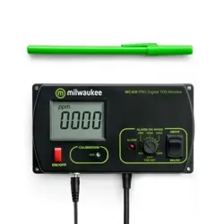 نمای مقابل دستگاه مانیتورینگ TDS میلواکی (Milwaukee) مدل MW410 PRO همراه با پراب