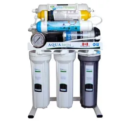 نمای روبه رو دستگاه تصفیه آب خانگی آکوا اسپرینگ RO-AF1400