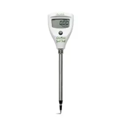 تصویر ایستاده EC متر خاک قلمی هانا (HANNA) مدل HI98331 پراب نفوذی با طراحی مخروطی