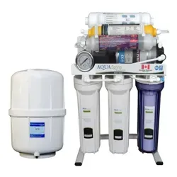 نمای روبرو دستگاه تصفیه آب خانگی آکوآ اسپرینگ (Aqua Spring) مدل RO-S8-NATURE1800 با مخزن