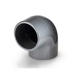 نمای ایزومتریک زانو 90 درجه UPVC چسبی پیمتاش (PIMTAS)