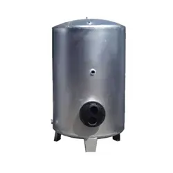 نمای جلویی منبع کویل دار ایستاده 600 لیتری رخشاب با شیر خروجی