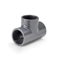 نمای جانبی سه راهی 90 درجه چسبی upvc پیمتاش (pimtas)