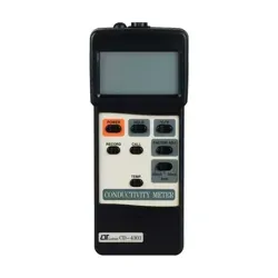 طرح نمای مقابل کنداکتیویتی متر لوترون (Lutron) مدل CD-4303 با بدنه مشکی