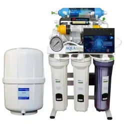 دستگاه تصفیه آب خانگی آکوآ اسپرینگ مدل RO-ARTIFICAL-INTIFICIAL- S200 همراه مانیتور و مخزن