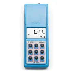 تصویر عمودی کدورت سنج با دقت بالا هانا (HANNA) مدل HI 98703 با بدنه آبی