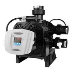 نمای جانبی شیر اتوماتیک زمانی فیلتر FRP رانکسین (RUNXIN) سایز DN65 مدل F112B1