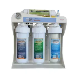 نمای روبرو دستگاه تصفیه آب خانگی محور پاسارگاد ماشین تصفیه تاوا مدل TAVA-E120 مخزن ۴ گالن ایرانی