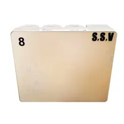 تصویر گرافیکی دستگاه تصفیه آب خانگی اس اس وی (SSV) مدل Aramis X 800 نمای روبرو