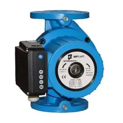 زوایه دید مقابل پمپ سیرکولاتور خطی IMPPUMPS مدل GHNbasic II 80-120F با صفحه کلید جانبی