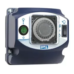 تصویر مقابل کنترل پنل استخر IML مدل AM004BTF با تنظیم کننده چرخشی مدرج