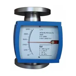 نمای روبرو فلومتر فلوتک (Flowtech) مدل 4 تا 40 لیتر در ساعت