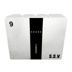 نمای روبرو دستگاه تصفیه آب خانگی اس اس وی (SSV) مدل Atlantic X900 بدنه سفید