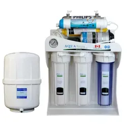 دستگاه تصفیه آب خانگی آکوآ اسپرینگ (Aqua spring) مدل AQ-SF2700 همراه مخزن با لیبل آبی