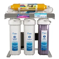 نمای روبرو دستگاه تصفیه آب خانگی اس اس وی (SSV) مدل SuperClear X600