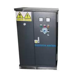 "عکس دستگاه ازن ژنراتور صنعتی Ozonica مدل OZ-100، نمای کامل بدنه با نمایش پنل"