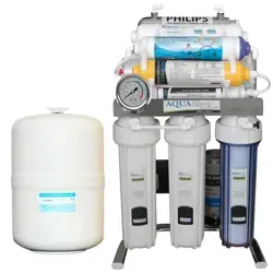 دستگاه تصفیه آب خانگی آکوآ اسپرینگ (Aqua Spring) مدل CHROME-XN10 بدنه استیل با تانک