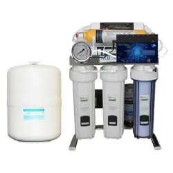 دستگاه تصفیه آب خانگی آکوآ اسپرینگ (Aqua Spring) مدل CHROME-BS8 با نمایشگر و تانک آب