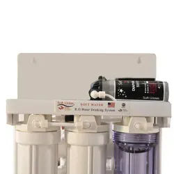 دید روبه رو دستگاه تصفیه آب نیمه صنعتی سافت واتر 200 گالن