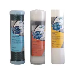 "نمای رو به رو ست سه تایی فیلتر سوپر کریستال شامل CTO، GAC و PP در حالت عمودی"