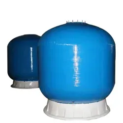 استوانه فلزی فیلتر FRP هیدروتک HIDROTEK مدل TK 4072 همراه با اتصالات بالا