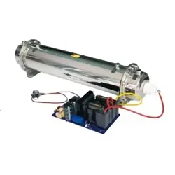 نمای ایزومتریک منبع تغذیه قابل تنظیم و لوله ازن ژنراتور 80G/H برند SUNDON مدل BW-S80G