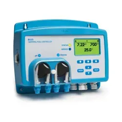 نمای افقی کنترلر آنلاین PH و ORP هانا (HANNA) مدل BL121 نمایشگر کوچک