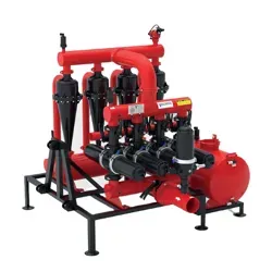 نمای ایزومتریک پکیج فیلتراسیون دیسکی نیمه اتوماتیک والمن (Valmen) مدل VLMN0027