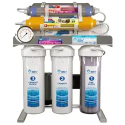 نمای روبرویی دستگاه تصفیه آب خانگی اس اس وی (SSV) مدل UltraSpring X900