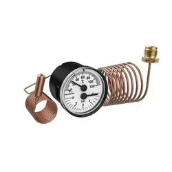 نمای نزدیک ترمومتر مانومتر پکنز 4 بار صفحه 4 سانت