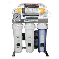 دستگاه تصفیه آب خانگی آکوآ اسپرینگ (Aqua Spring) مدل CHROME-SB9 با بدنه استیل