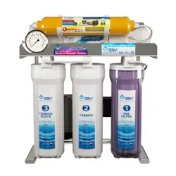 دید نزدیک دستگاه تصفیه آب خانگی اس اس وی (SSV) مدل MaxSpring X600 با لیبل
